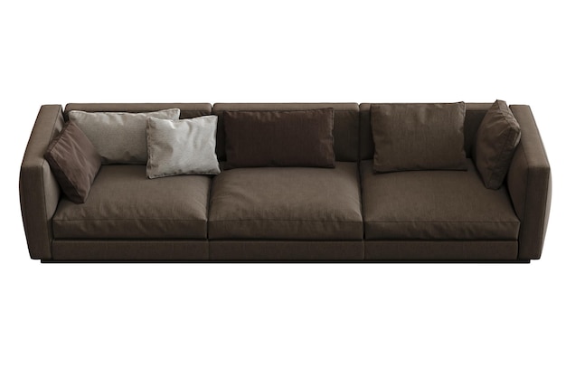 диван изолирован на белом фоне интерьер мебель 3D иллюстрация cg рендеринг