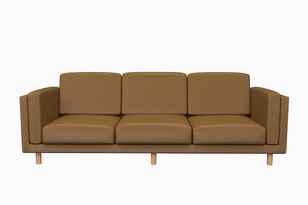 Sofa leather isolated