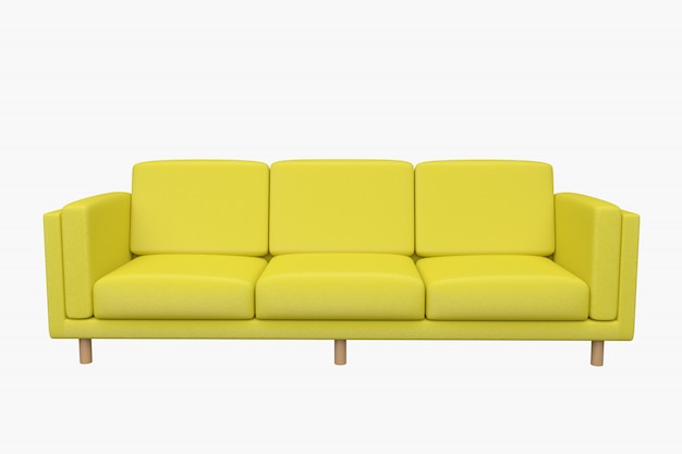 Sofa leather isolated