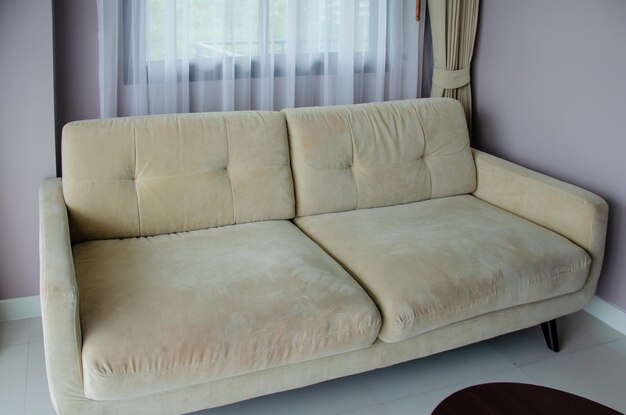 Sofa in living room