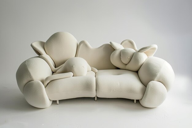 Photo sofa made of mouse surrealism creative furniture design