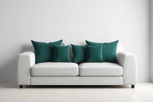 Photo sofa pillow mockup blank white space design showcase