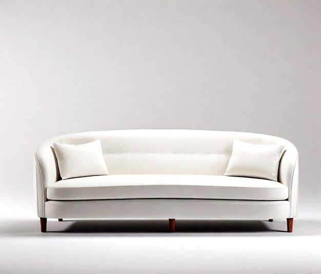 sofa wit gray background