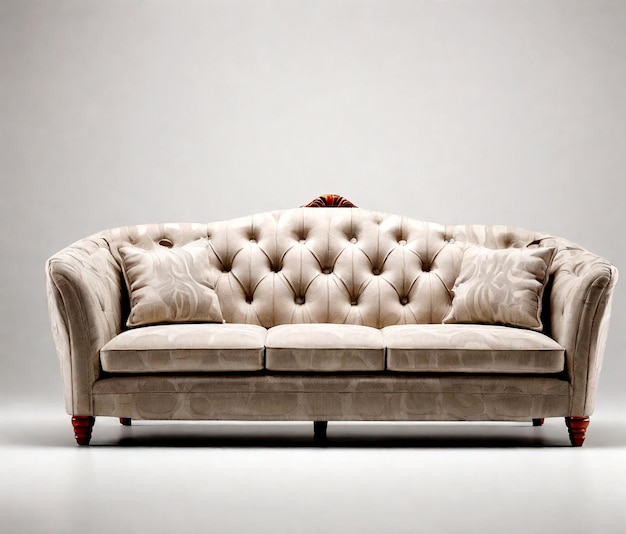 sofa wit gray background