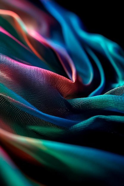 Soft abstract silk with soft gradient pastel colors AI generated