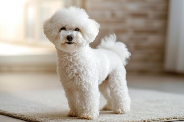 Soft Adorable bichon dog Generate Ai