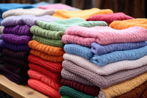 Soft baby blankets in various colors and textures