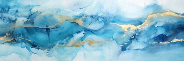 Soft Blue Alcohol Ink Background