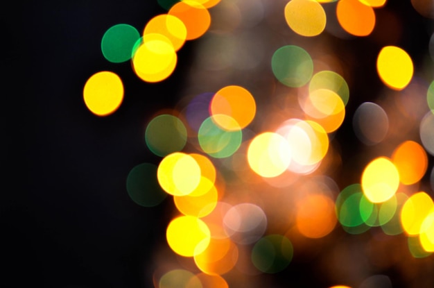 Soft blurred yellow and gold bokeh