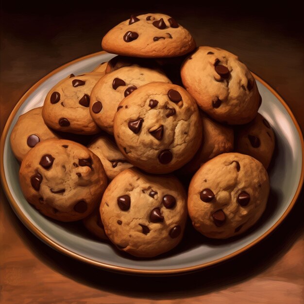 A Soft Chocolate Chip Cookies