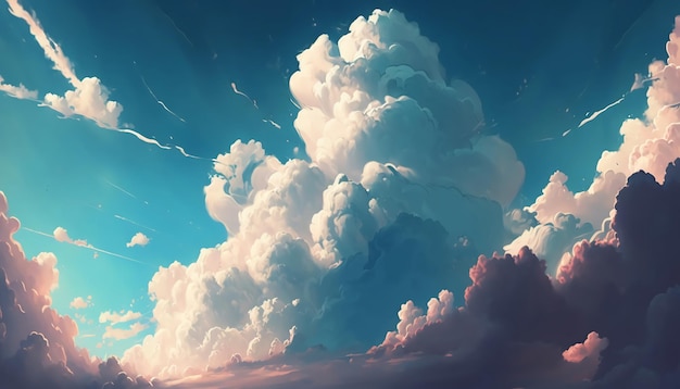 Soft clouds in the skyGenerative AI