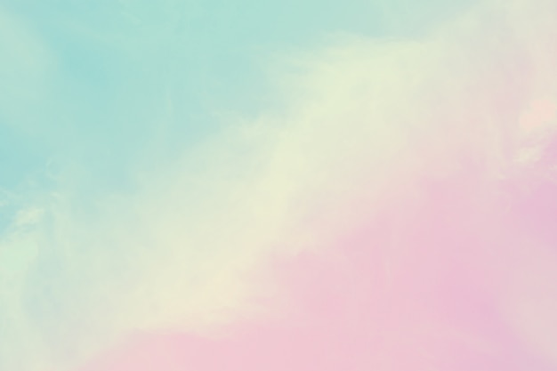 Photo soft cloudy is gradient pastel, abstract sky background in sweet color.