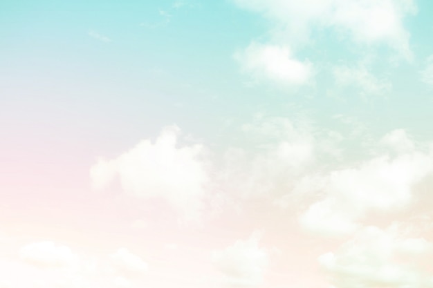 Soft cloudy is gradient pastel, Abstract sky background in sweet color.