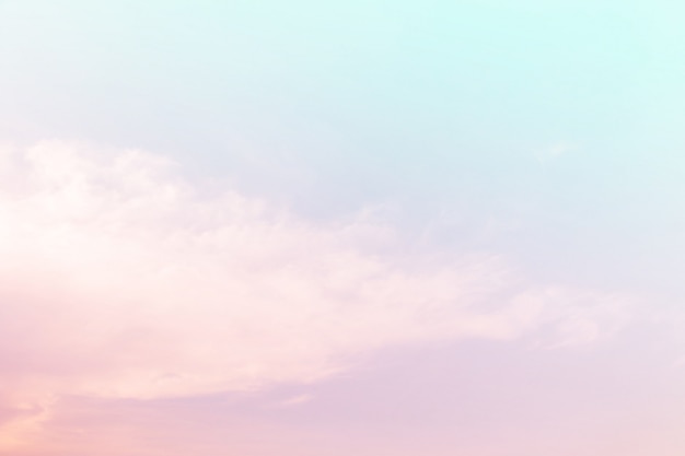 Photo soft cloudy is gradient pastel, abstract sky background in sweet color.