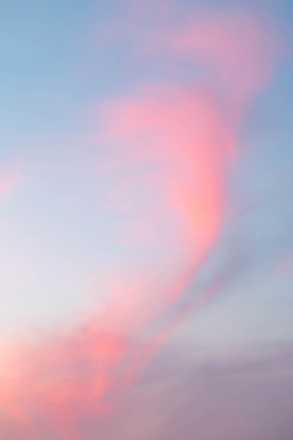 Photo soft cloudy is gradient pastel,abstract sky background in sweet color.