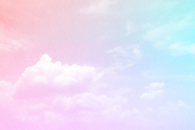 Photo soft cloudy is gradient pastel,abstract sky background in sweet color.