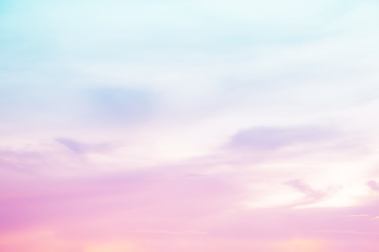 Photo soft cloudy is gradient pastel, abstract sky background in sweet color. 