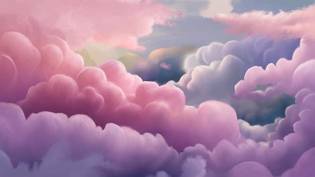 Soft cloudy is gradient pastel abstract sky background in sweet color