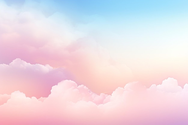 Soft cloudy is gradient pastel