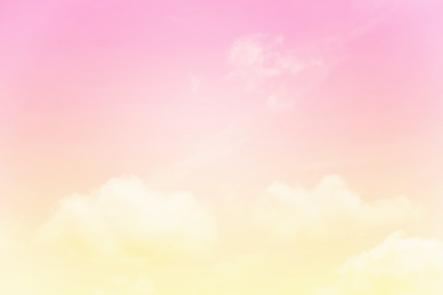 Soft cloudy is gradient pastel