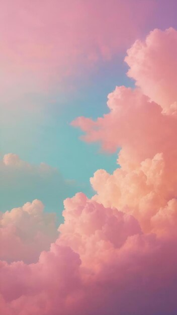 Soft cloudy is gradient pastelabstract sky background in sweet color