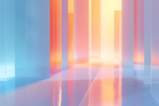 Photo soft color gradient acrylic room abstract background