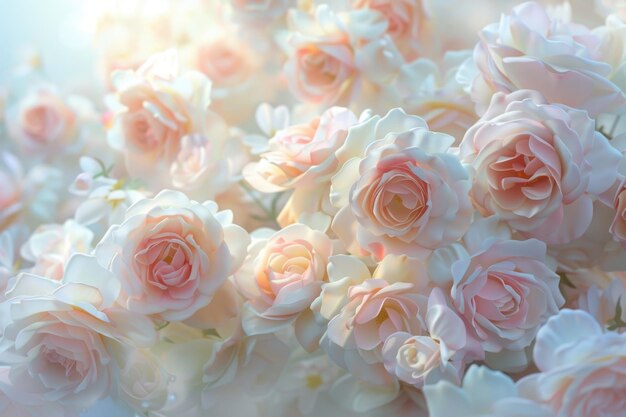 Soft color Roses Background