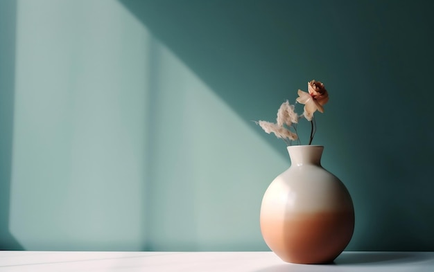 Soft Color Tones Embracing Minimalist Vases Generative AI