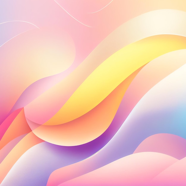 Soft colorful background with gradient pastel color palette Abstract modern background Illustration for banner presentation template wallpaper text place and social media Abstract geometric fashion