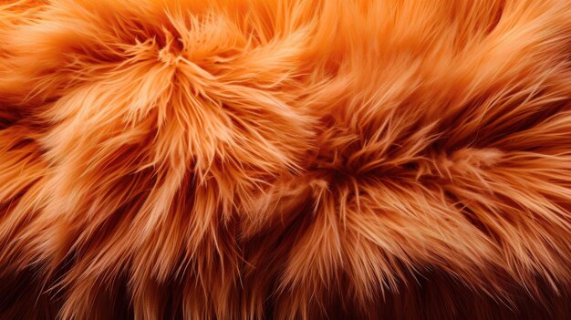 Soft and cozy furry texture in orangebrown color