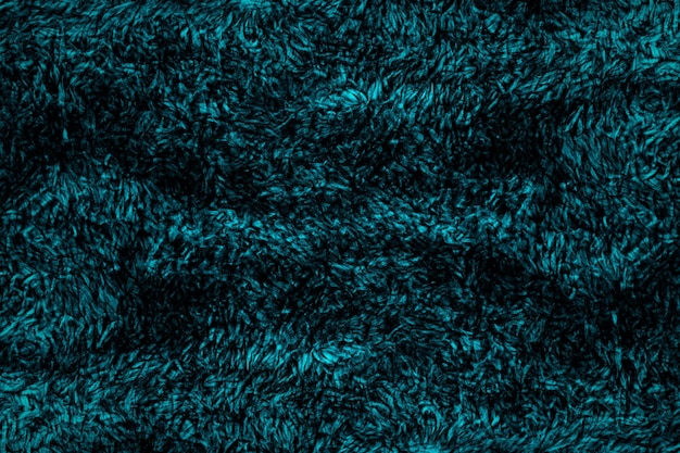 Soft dark cyan linen fabric texture for background