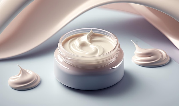 Soft and Dreamy Background for Beauty and Skincare Products