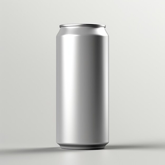 Photo soft drink can packaging mockup with isolated background