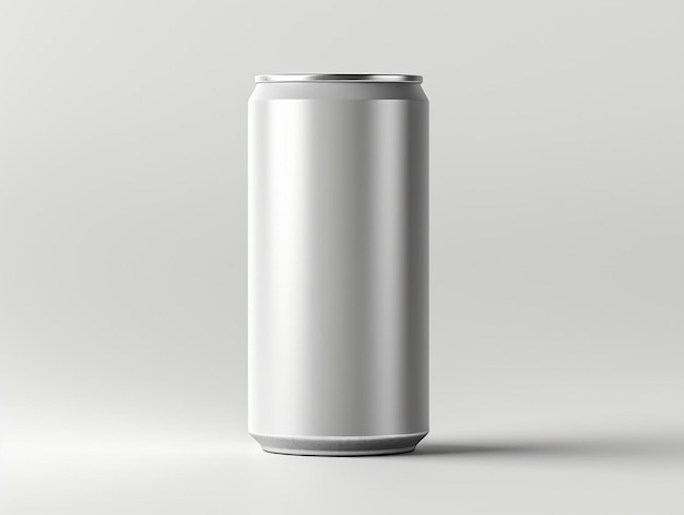 Photo soft drink can packaging mockup with isolated background