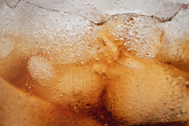 Photo soft drinks and fruit juice mixed with soda high in sugar have a negative effect on physical health