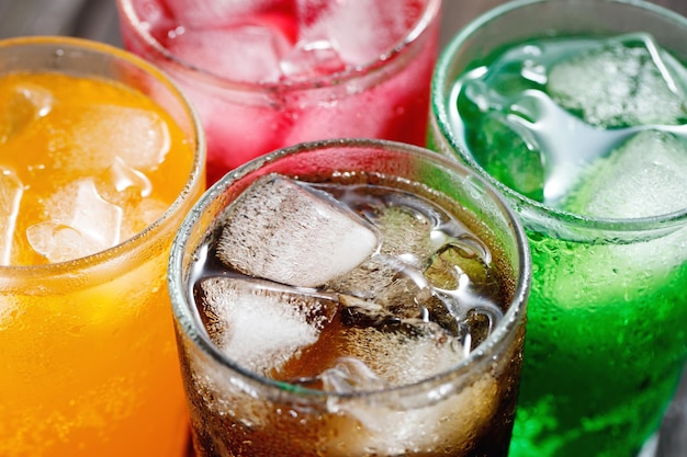 Soft drinks and fruit juice mixed with soda high in sugar have a negative effect on physical health