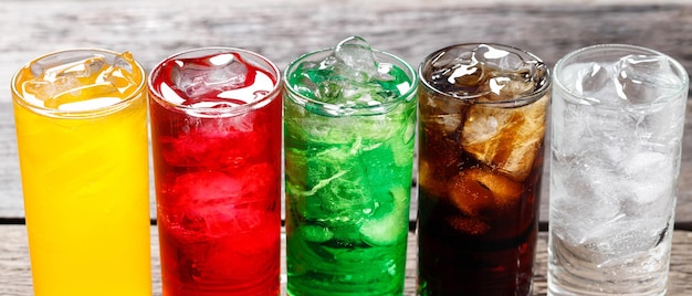 Soft drinks and fruit juice mixed with soda high in sugar have a negative effect on physical health