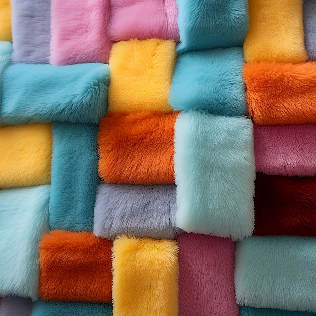 Soft Elegance Fluffy Moquette Pattern in HighDefinition Generative AI