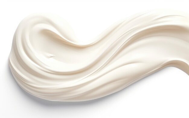 Foto soft embrace creams delicaat smeer op een wit of helder oppervlak png transparante achtergrond