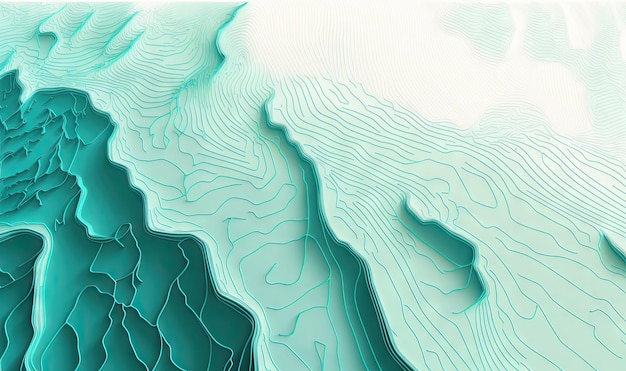 Soft Ethereal Topographic Map Background for Professional Presentations