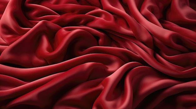 Soft fabric luxurious plush deep red velvet HD texture background Highly Detailed