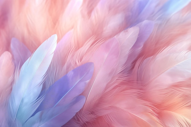 Soft Feathers Wallpaper Ai generative