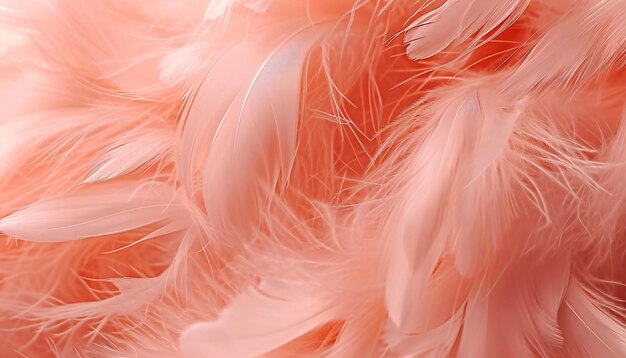 Soft Fluffy Feathers Texture CloseUp