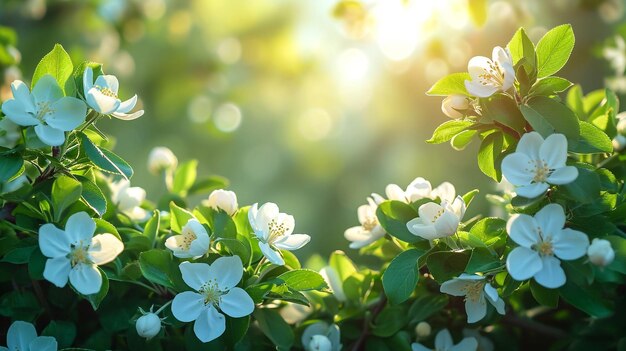 사진 자연 배경의 부드러운 초점 벚꽃 또는 사쿠라 꽃사쿠라는 일본 문화에 친숙한 식물입니다