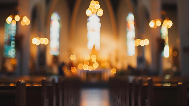 soft focus on a church mass environment soft focus church mass environment