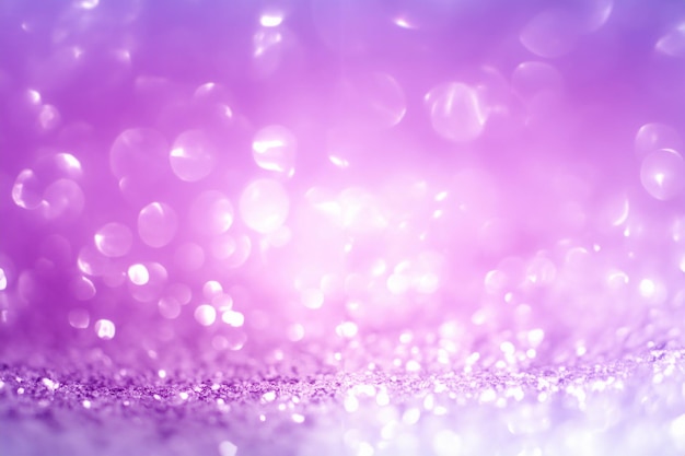 Soft Focus Purple Glitter Lights Background for Festivals and Celebrations