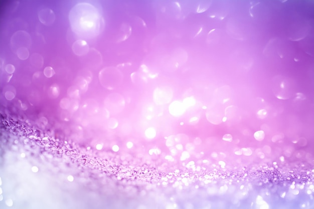 Soft Focus Purple Glitter Lights Background for Festivals and Celebrations