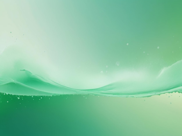 Photo soft light green color splash gradient background