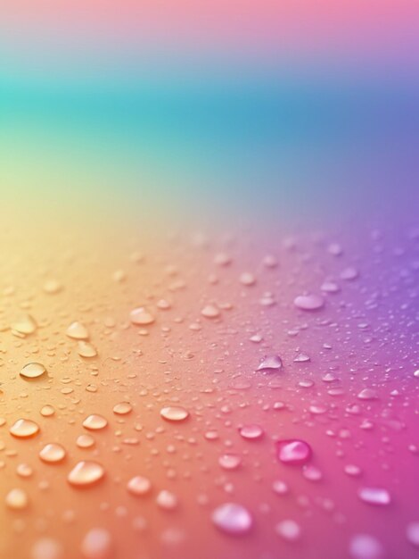 Photo soft light water drops color splash gradient background