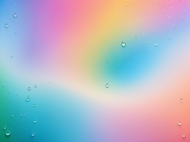 Photo soft light water drops color splash gradient background